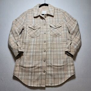 Gentle Fawn - Plaid Beige Women's Jacket